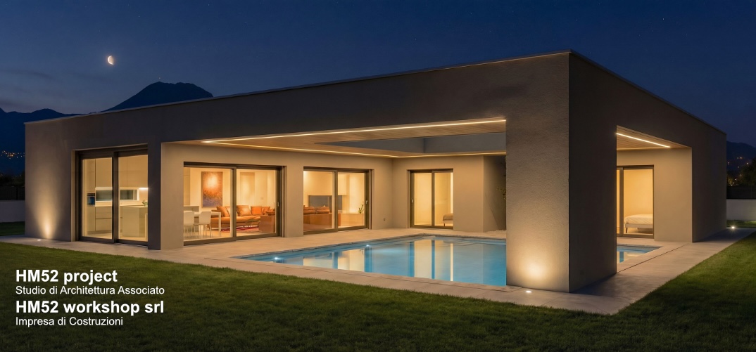 HM08 — Villa con piscina monopiano